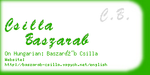 csilla baszarab business card